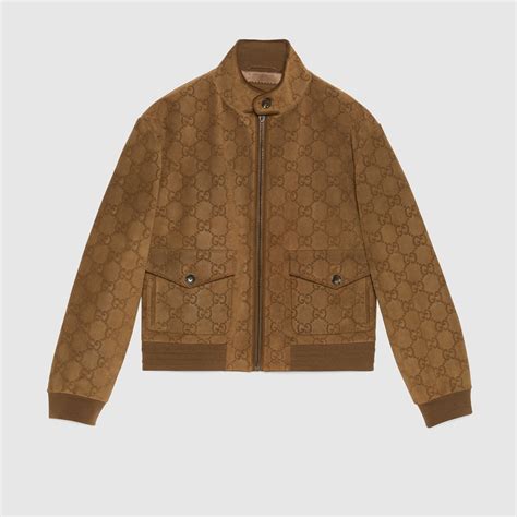 gucci snake bomberf|Perforated leather bomber jacket with GG .